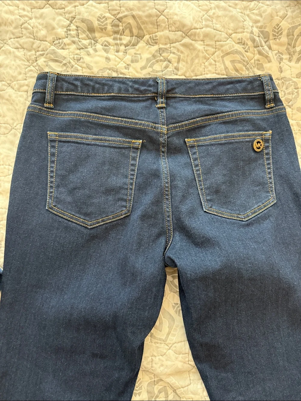 Michael Kors Women's Dark Blue Straight Leg Jeans